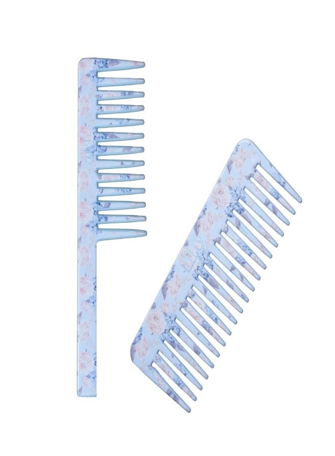 LILY Wide Teeth Shampoo Combs Combo for Women (Multicolour) - Set of 2 - Image 1