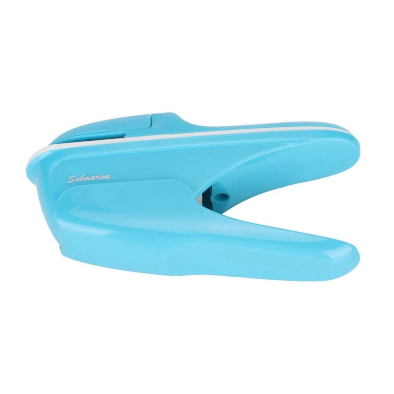 Staple Free Stapler Blue Ergonomic Labor-Saving Structure - Safe Hand Stapler for Home Office Kids - Image 4
