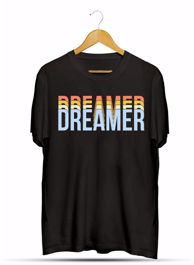 SHOP NEW ARRIVALS Dreamer T-Shirt – Minimalist Inspirational Graphic Tee | Motivational Gift for Visionaries, Creatives & Goal Chasers - Image 1