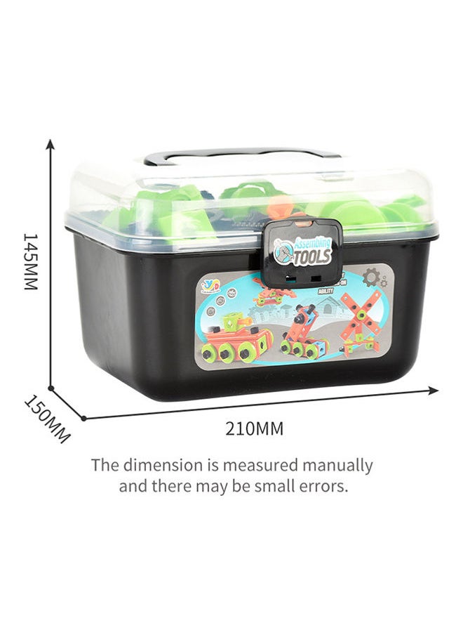 null - 82-Piece Building Assembling Tool Toy Set 21 x 21 x15cm - Image 1