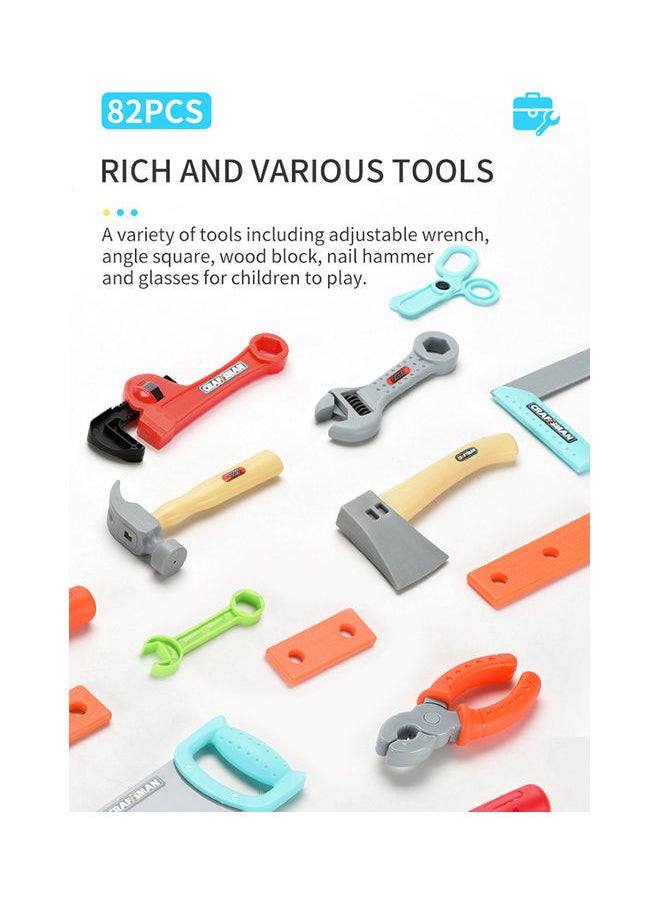 82-Piece Building Assembling Tool Toy Set 21 x 21 x15cm  - Image 5