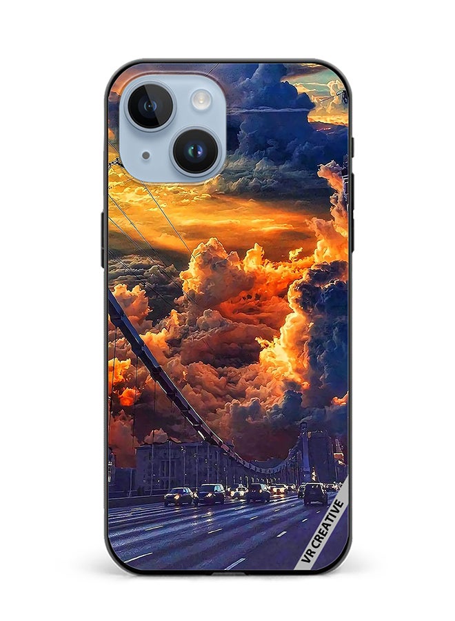 VR CREATIVE Protective Case Cover For Apple iPhone 15 Plus Nature Scenery Design Multicolour - Image 1