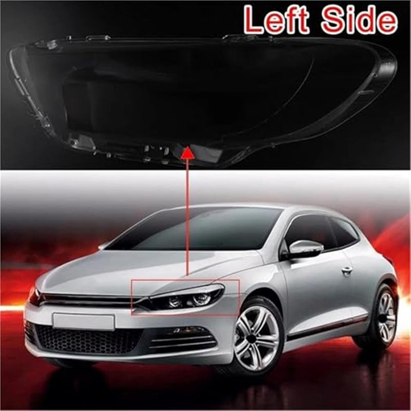 QASULER Headlight Lens Cover for Scirocco (2008-2014) - Image 5