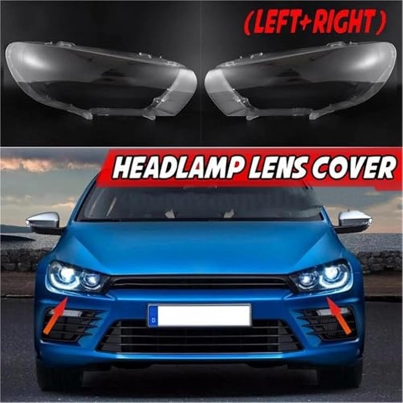 QASULER Headlight Lens Cover for Scirocco (2008-2014) - Image 2
