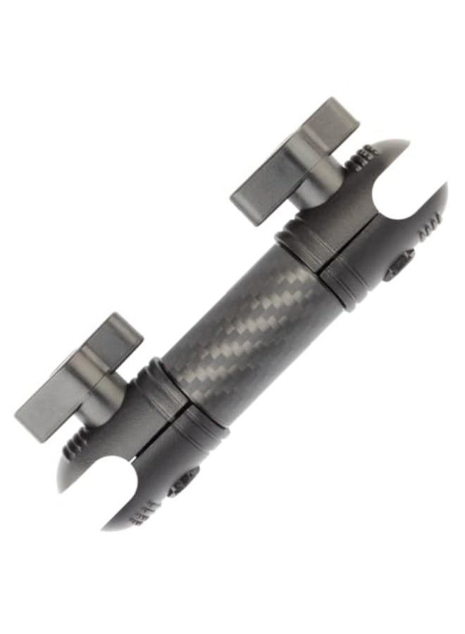 Bulletpoint Mounting Solutions Dash Mount 4.7" Arm Compatible with iPhone and Android Smartphones - Fits 20mm Attachment Ball (Matte Black Carbon Fiber) - Image 1