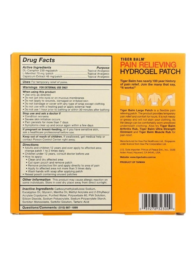 Tiger Balm Pain Relieving Patch, Large (8X 4) 4 Count - Image 2