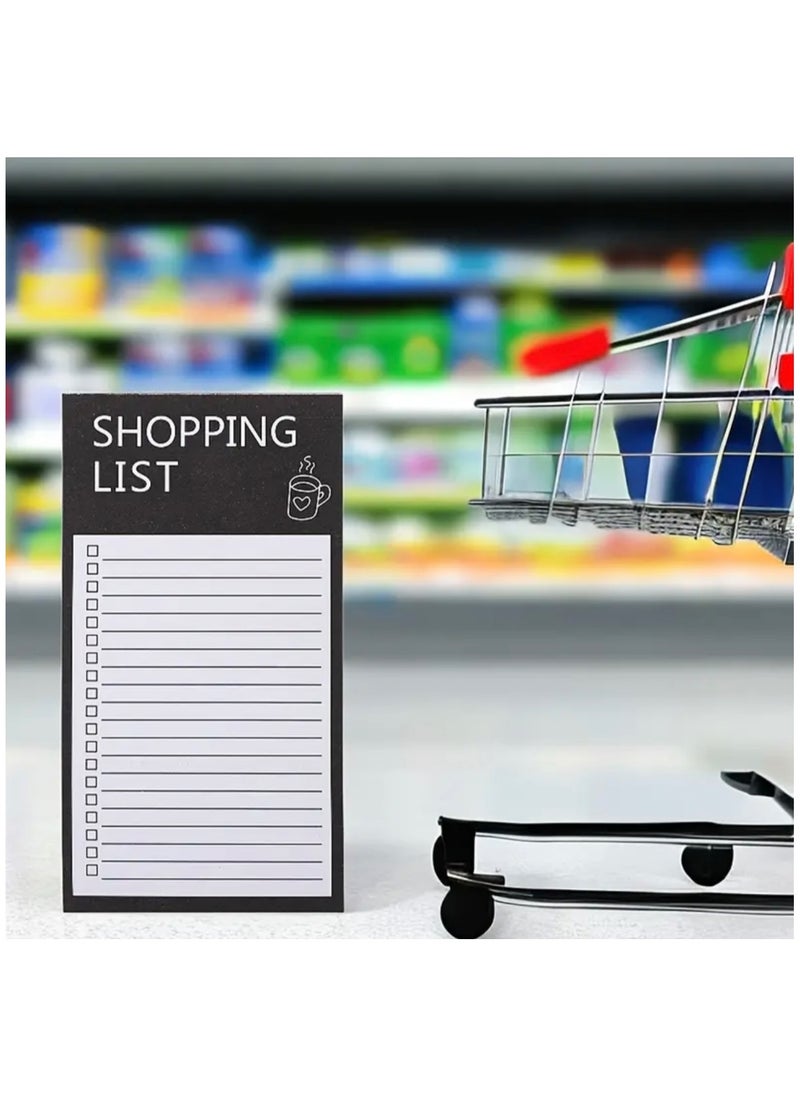 Generic 100sheets/set, Grocery List Planning Pad Convenient Shopping List Planner Notepad Magnetic Sticky Notes, Back To School, School Supplies, School, Sticky Notes, Aesthetic School Supplies, Stationary  - Image 1