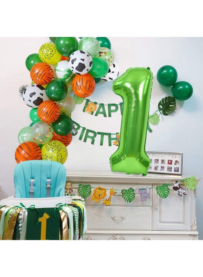 TONIFUL 40 Inch Large Green Numbers Balloons 0-9, Number 2 Digital 2 Helium Balloons, Foil Mylar Big Number Balloons for Birthday Party Anniversary Supplies Decorations - Image 3