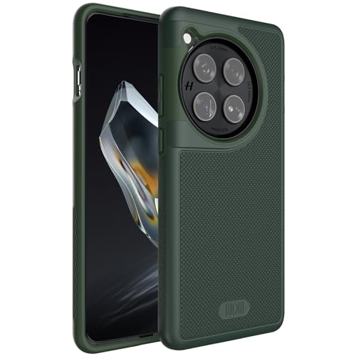 TUDIA MergeGrip Phone Case for OnePlus 12 5G 2024 - Military Grade, Drop Tested, Dual Layer, Shockproof, Anti-Slip, Heavy Duty & Protector Cover Protective Phone Case - Pine Green - Image 1