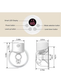 Breast Pump, Wearable Breast Pump, Hands Free Breast Pump, Electric Breast Pump 2 Mode & 9 Levels - pzsku/Z1D0D7F92E640D3A0520FZ/45/_/1719565956/e1d1af17-0ac7-4ad3-bf09-0ed80a3dd685