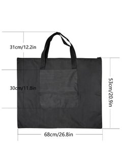 Excefore A2 Waterproof Artist Portfolio Case, Canvas Art Portfolio Carrying Bag Waterproof Drawing Board Bag, A2 Art Folder with Shoulder Strap for Artwork Painting 25.4 x21.3 inch  - Image 4