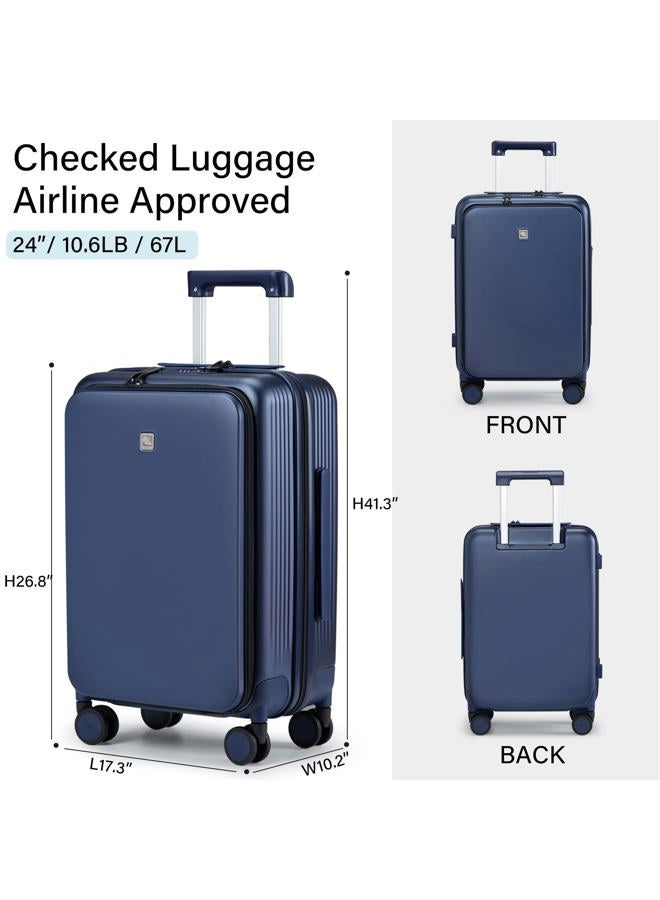 Hanke luggage, Dark Blue, carry on 20-Inch - Image 4