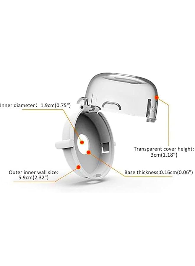 4 Pcs Electric Burner Knob Cover Stove Knob Covers Baby Proof Gas Stove Knob Protection Locks Child Kids Safety Kitchen Oven Switch Safety Guards Cooker Switches Cover