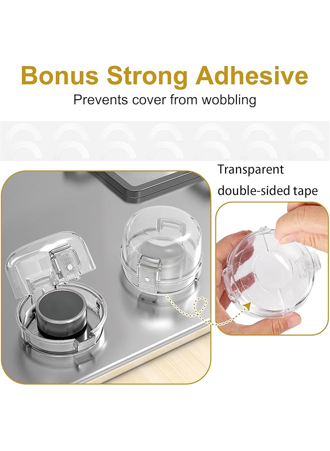 4 Pcs Electric Burner Knob Cover Stove Knob Covers Baby Proof Gas Stove Knob Protection Locks Child Kids Safety Kitchen Oven Switch Safety Guards Cooker Switches Cover