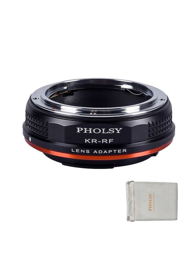 PHOLSY - Lens Mount Adapter Compatible with Konica AR Lens to Canon EOS RF Mount Camera Body for EOS R8, R50, R6 Mark II, R7, R10, R3, R5, EOS R5C, EOS R6, EOS R, EOS RP - Image 1