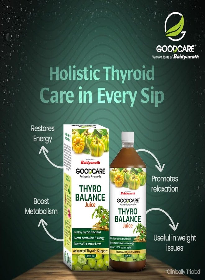 GOOD CARE Goodcare Thyro Balance Juice 1000ml by Baidyanath | Ayurvedic Thyroid Support | Boosts Metabolism | Balances Hormones | Detox & Immunity Support - Image 5
