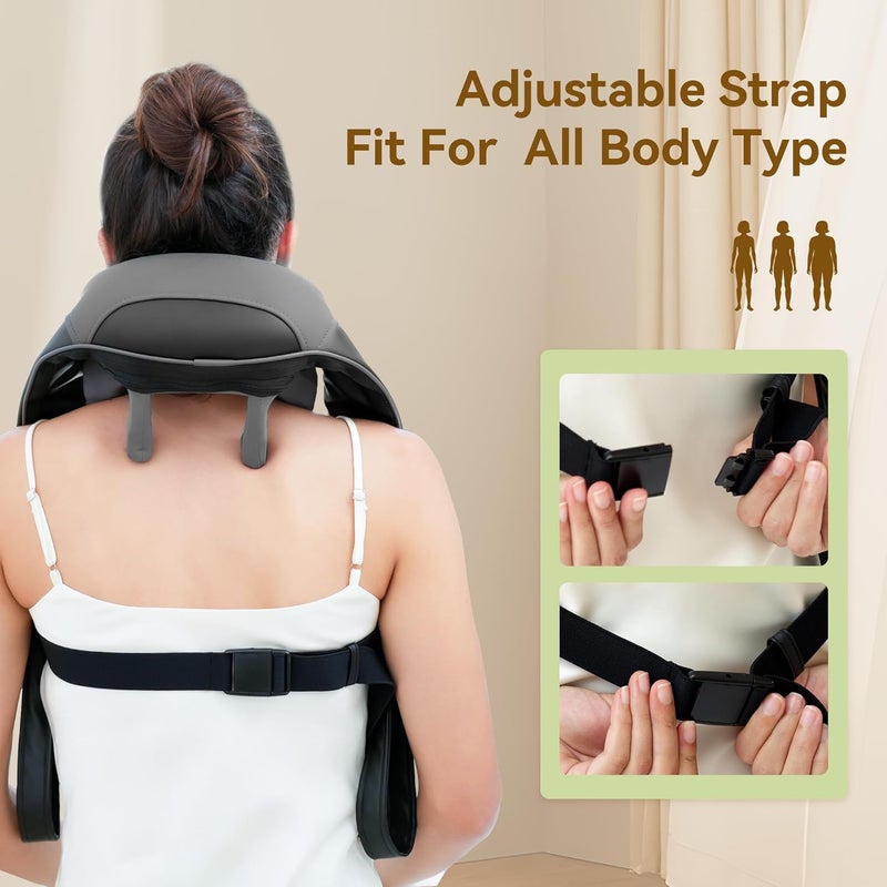 Snailax Neck Massager for Pain Relief Deep Tissue Neck Massage with Heat Cordless Massager for Back and Shoulder Pain Deep Kneading Back Massager Gift for Mom Dad - Image 3