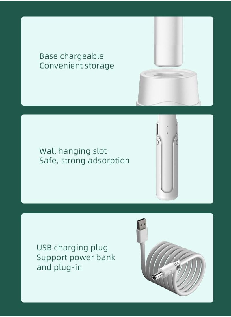 Sunhome - 2-in-1 USB Rechargeable LED Electric Bug Pest Fly Mosquito Killer Racket WD-008 White - Image 1