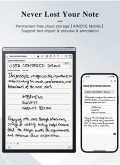 iFLYTEK تابلت مع قلم ستايلس، تحويل الصوت إلى نص، ترجمة اللغة، نظام أندرويد، كاميرا، واي فاي وبلوتوث لتدوين الملاحظات والكتابة  - Image 5