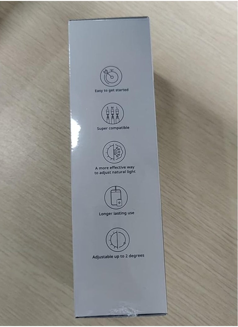SwitchBot - SwitchBot Blind Tilt Motorized Blinds - Smart Electric Blinds with Bluetooth Remote Control, Solar Powered, Light Sensing Control, Add SwitchBot Hub Mini to Make it Compatible with Alexa & Google Home - Image 1