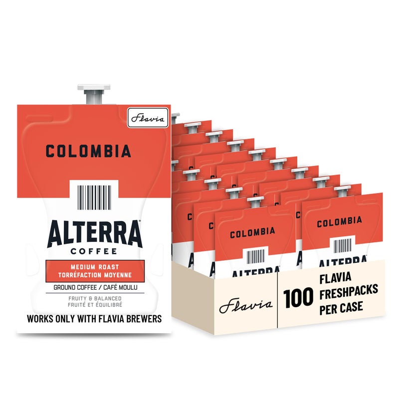 FLAVIA ALTERRA Coffee, Colombia, 20-Count Fresh Packs (Pack of 5) - Image 1