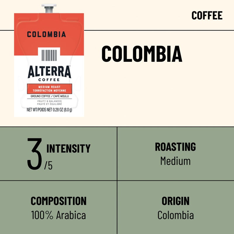 FLAVIA ALTERRA Coffee, Colombia, 20-Count Fresh Packs (Pack of 5) - Image 2