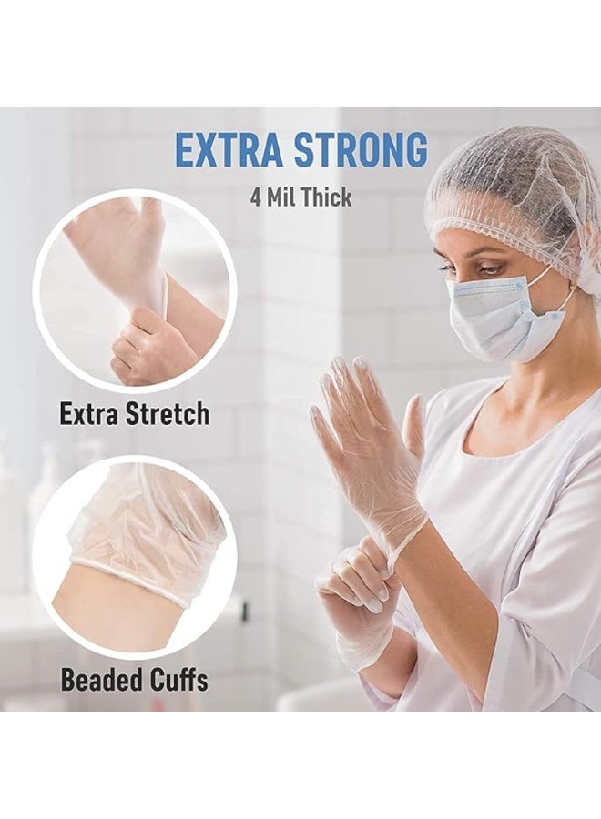 TouchFlex 100-Piece Vinyl Exam Gloves Medical Powder-Free, Medical Grade, Non-Sterile, Ambidextrous, Latex-Free, Single Use, Medium  - Image 3