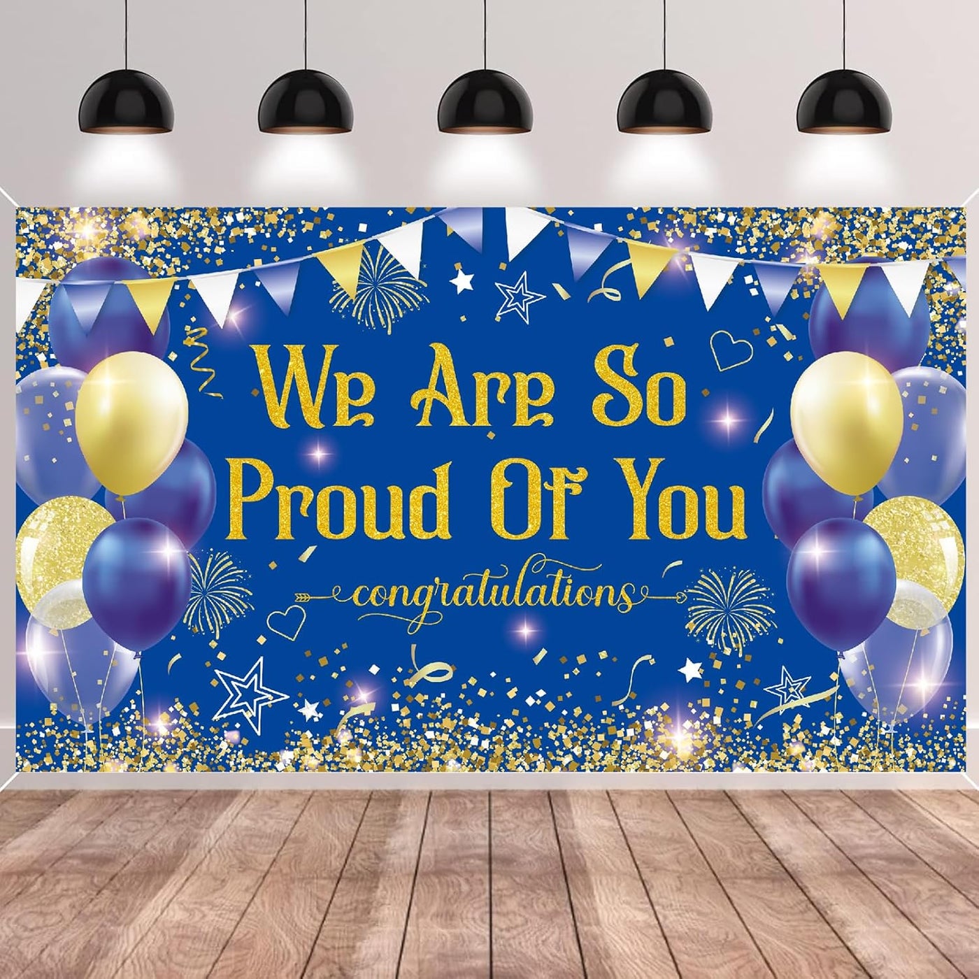 ARS Graphics ARS Graphics Congratulations We Are So Proud Of You Backdrop Banner 5x3 Feet Z1D0E36C590D754E565A8Z