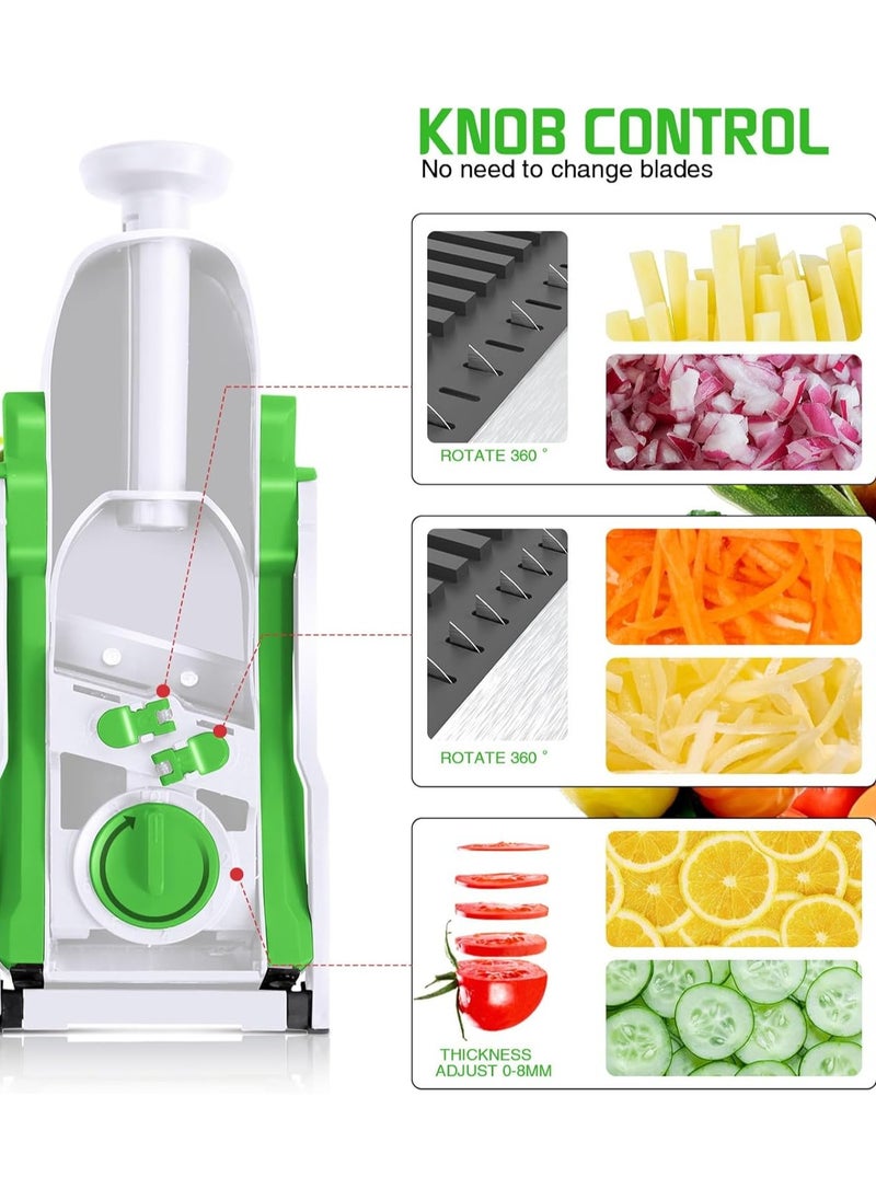 Smart Kitchen - Manual Vegetable Chopper Slice Dice and French Fry Cutter Shredders Multifunctional Vegetable Slicer Manual Food Chopper, Fastest, Safest And Easiest Way To Chop Or Dice Fruits And Vegetables - Image 1