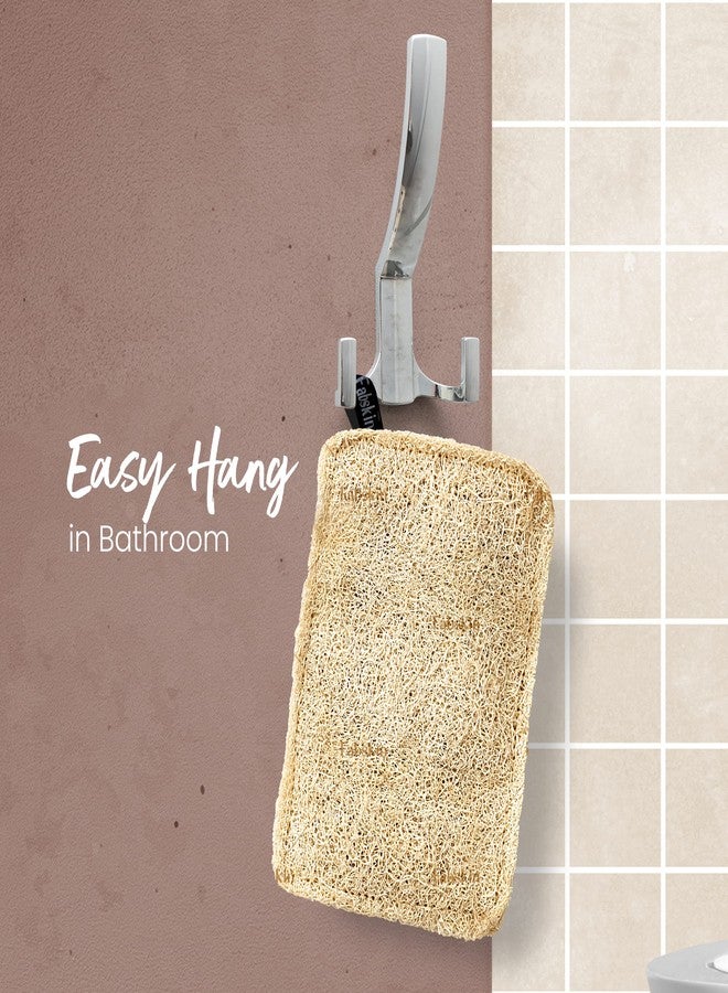 Fabskin Natural Loofah Body Scrubber For Bathing For Men & Women I Body Sponge Scrubber for Bathing | Organic Luffa for Bath Shower Skin Exfoliation (Pack 4) - Image 5