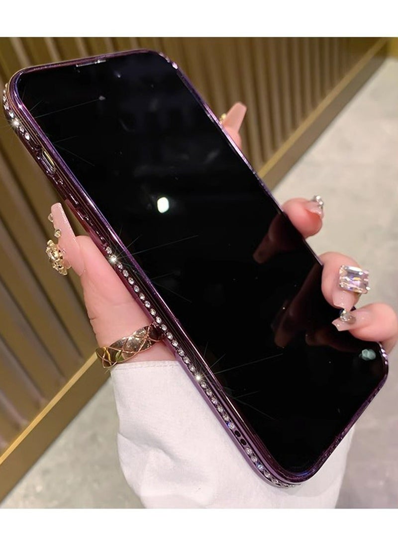 TEAM LUXURY - iPhone 15 Pro Max MagSafe Case Cover Support Wireless Charger Bling Diamond Back Cover For Women Girls Clear Soft TPU With Camera Len Protector Anti-scratch Shockproof Magnetic Phone Accessory - Image 1