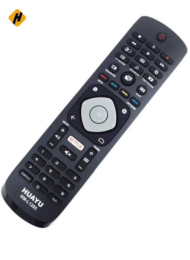 HuHa - Replacement Remote Control for Philips TV 55POS9002 55POS9002/12 55POS901F 55POS901F/12 55PUH6101 55PUH6101/88 with battery - Image 1