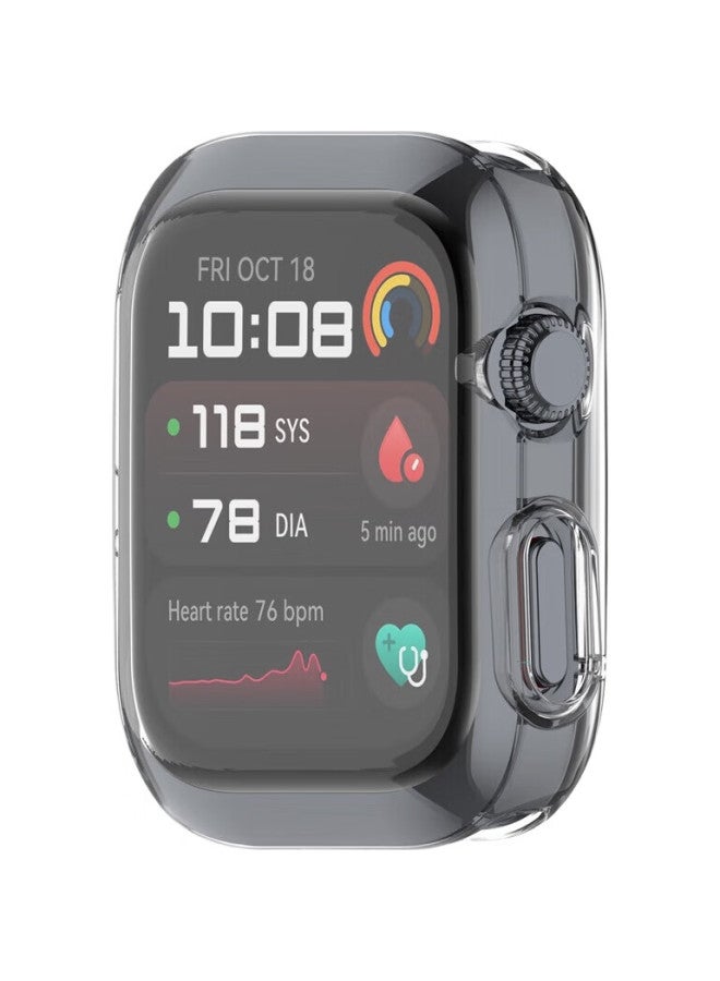 KMaxAI Transparent Protective Case + Film For Huawei Watch D2, Full Coverage Shell Cover Dial Soft Case Screen Protector Tpu Soft Gel Anti-Scratch Anti-Fingerprint Blood Sugar Watch Case - Image 1