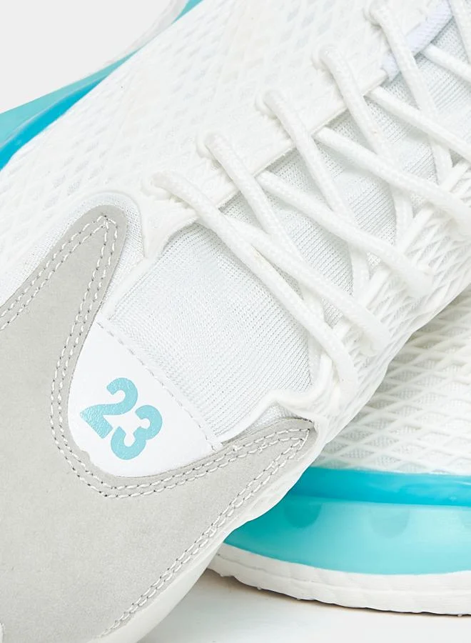Styli Knitted Upper Popcorn Sole Lace Up Sneakers