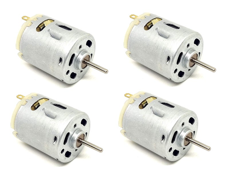 INVENTO 4Pcs 6V - 12V DC Motor Hobby Motor 27mm x 33mm 10000RPM For RC Toys Cars DIY Hobby Science Projects - Image 5
