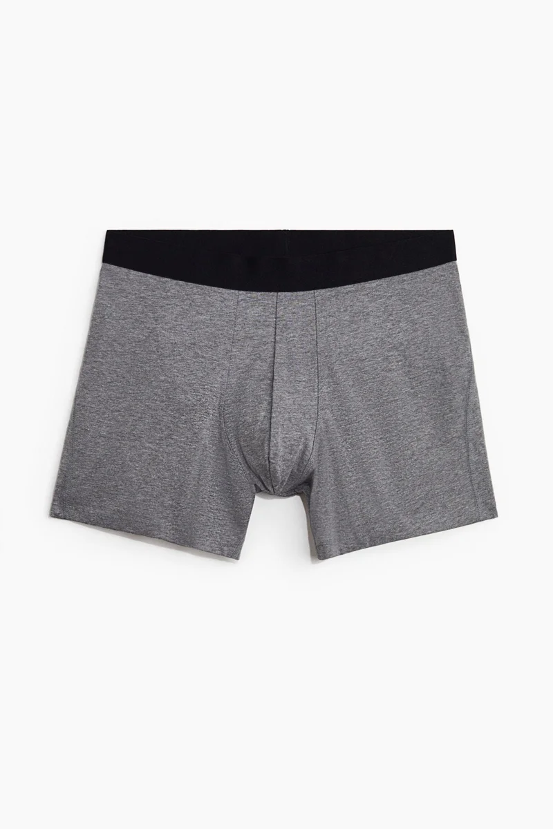 H&M  5-pack cotton mid trunks for Men | Best Price UAE
