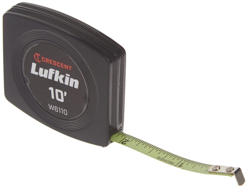Lufkin Crescent Lufkin 14 x 10 Pee Wee Yellow Clad Pocket Tape Measure W6110 Black