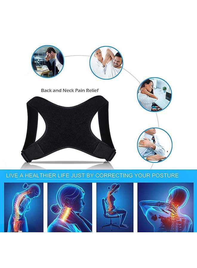 رويس مصحح وضعية دعامة الظهر للنساء والرجال - يصحح التراخي والانحناء والوضعية السيئة أسفل الكتف العلوي وألم الرقبة ودعم الترقوة #N/A - Image 2
