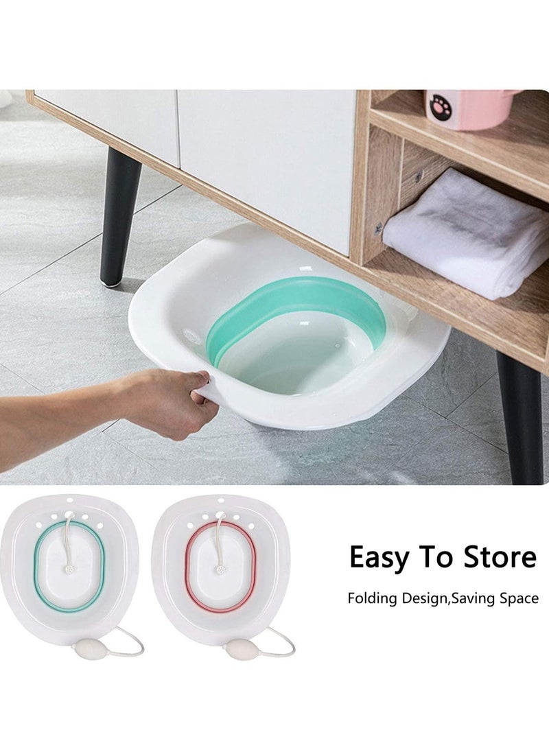 Sitz Baths for Toilet Seat, Pregnant Women Steam Seat for Hemorrhoids and Inflammation Treatment, Soaking Basin Suitable for Most Toilets