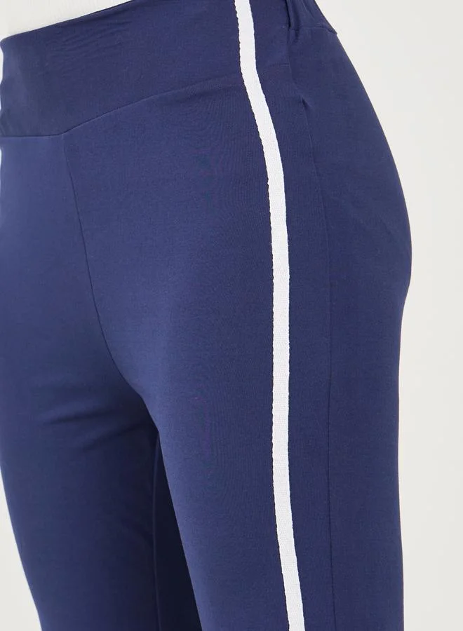 Styli Side Taping Detail Flared Leggings
