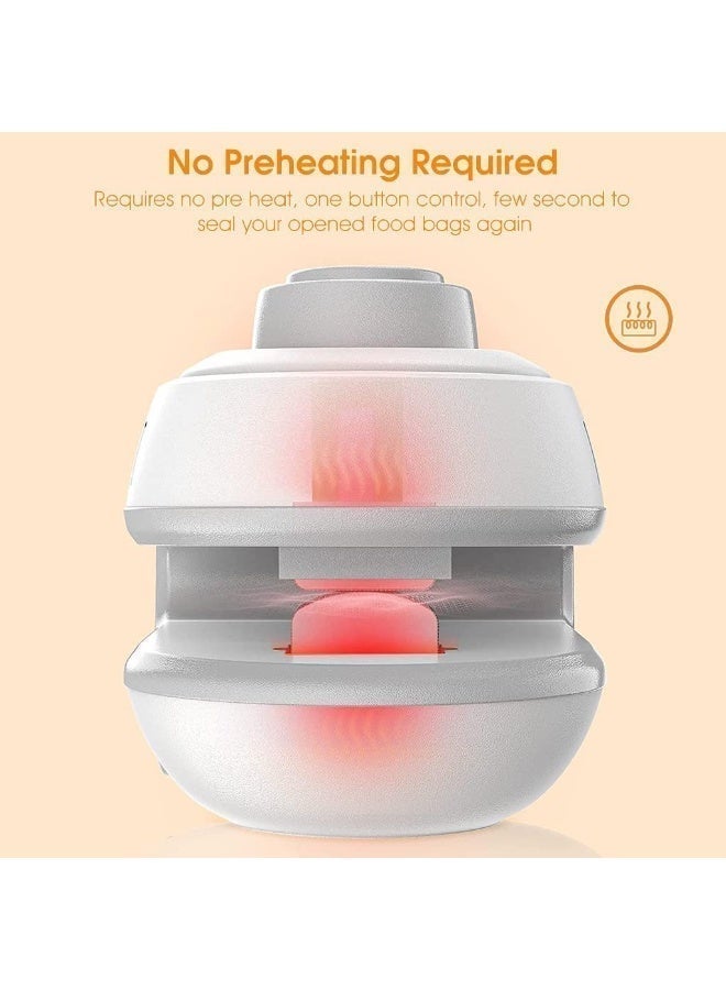 HOMIVA Rechargeable Mini Bag Sealer with Cutter – USB Heat Sealing Machine for Plastic Bags, Portable Food Snack Sealer for Chips, Foil & Storage Bags with Magnet - Image 4