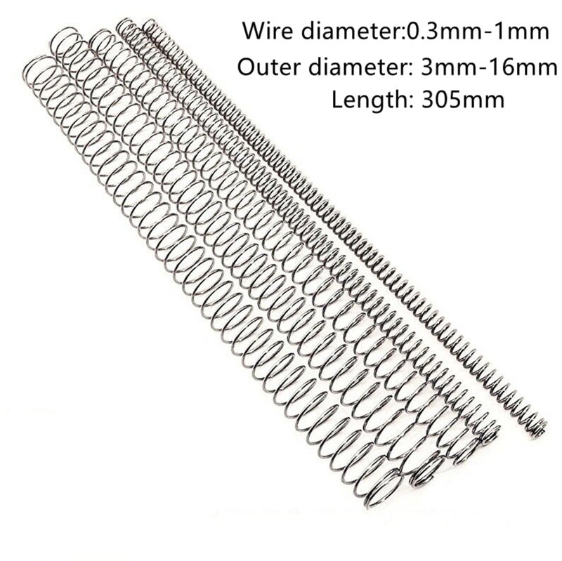 304 Stainless Steel Compression Spring 1 x 8mm Wire Diameter 0 3mm to 1mm Customizable - Image 3