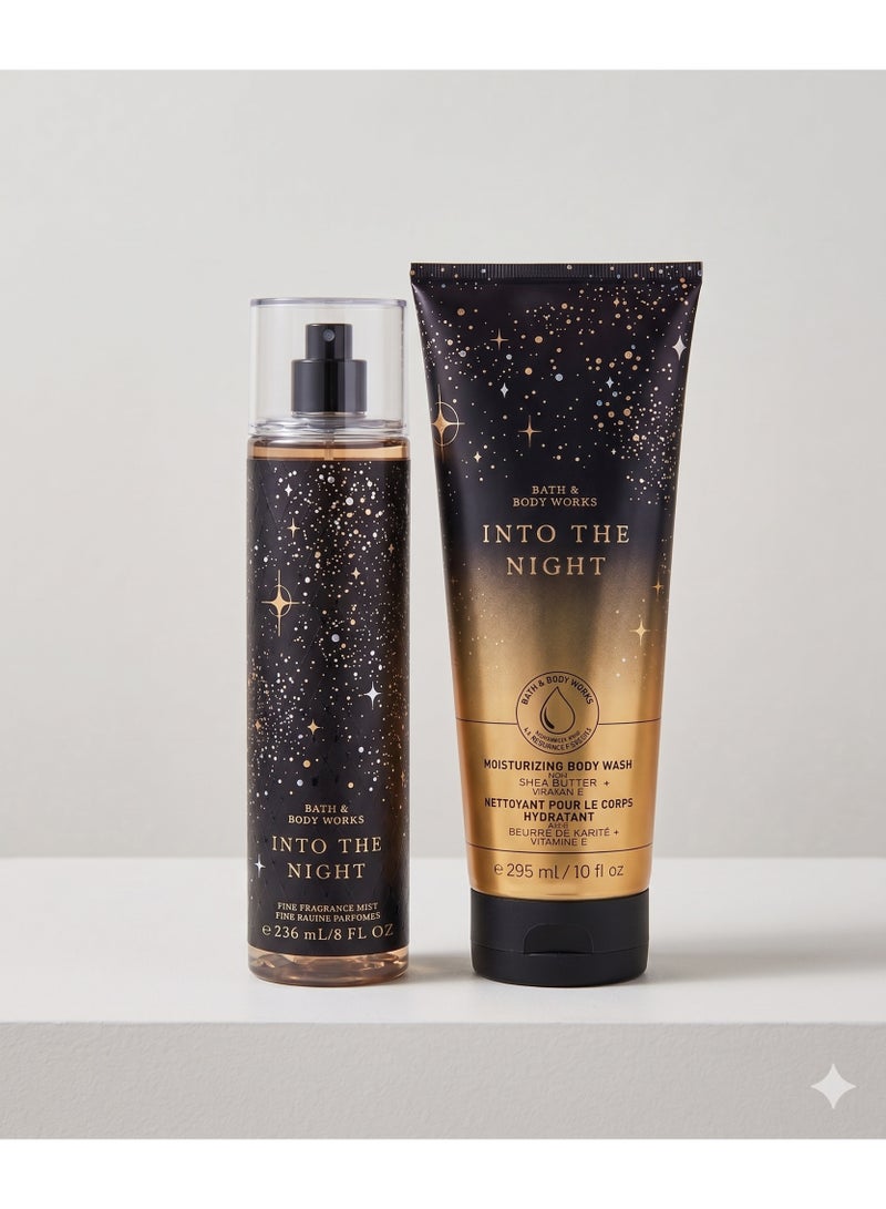 Bath & Body Works Into The Night Moisturizing Body Wash & Fine Fragrance Mist Bundle - Image 1