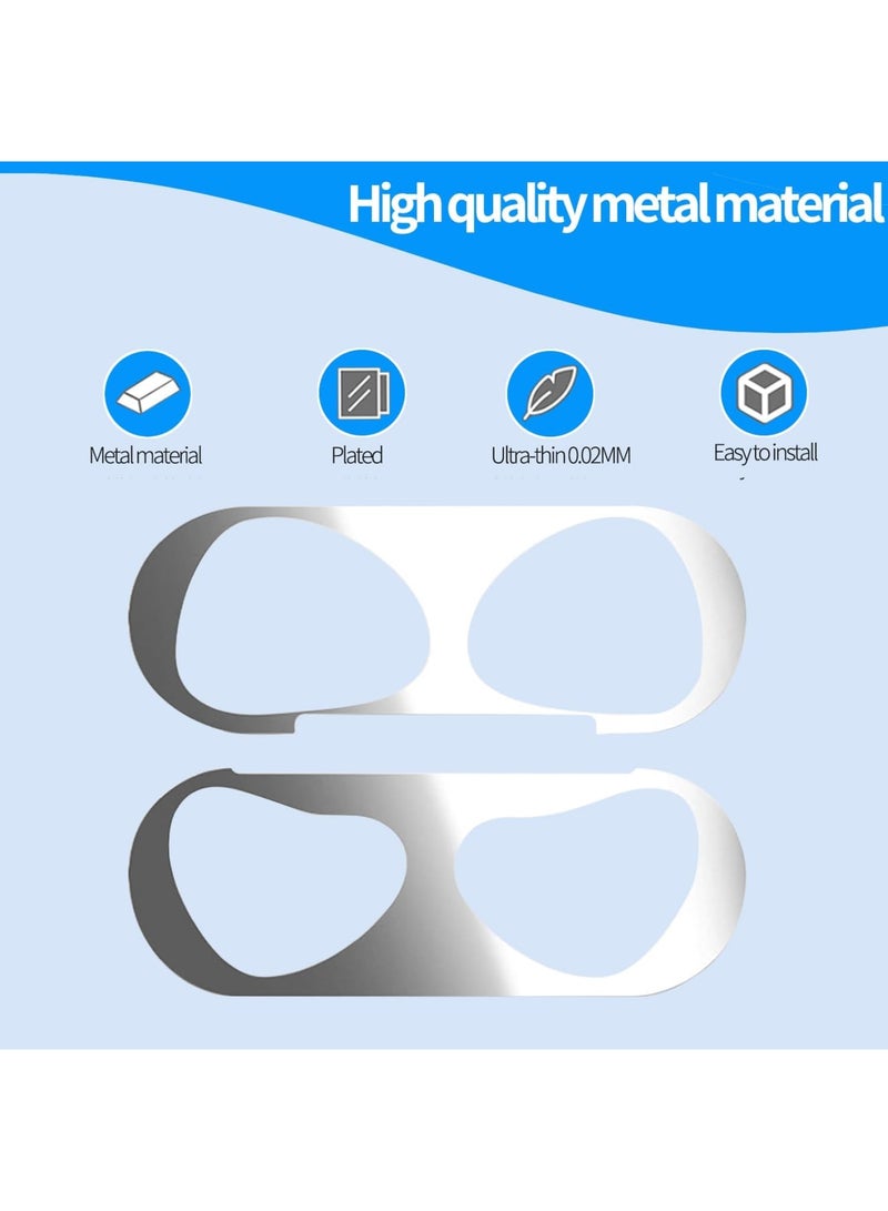 SYOSI 2Set Dust Guard Sticker for Apple AirPods 4 (2024), Anti-Dust Film for Wireless Charging Case, Protects from Iron/Metal Dust, Ultra-Slim, Easy to Apply & Remove, Compatible with AirPods 4 - Image 2