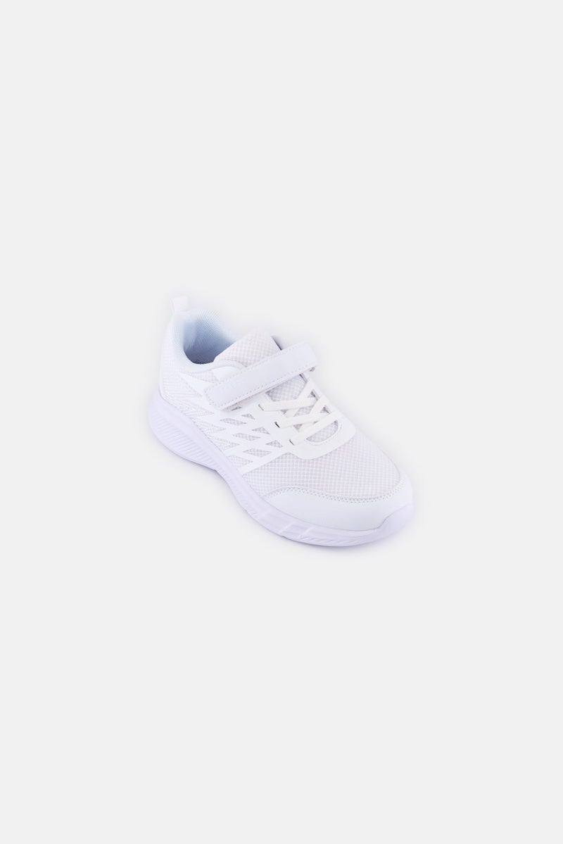 RBX Kids Boys Velcro Closure School Shoes, White  - Image 1