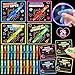 Shemira 24 Pack Valentines Day Cards for Kids 24 Light Up Spinning Toy Pens for Valentines Gifts Exchange Valentine School Classroom Favors for Kids Boys Girls Valentines Cards for Kid - Image 2