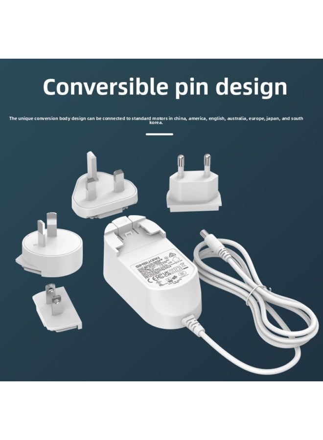 Power Adapter Home Sweeper Special Power Conversion Seven Country Pin LED Lamp 12v2a Adapter-Color:White-Specifications:Australian Regulations Pin - Image 4