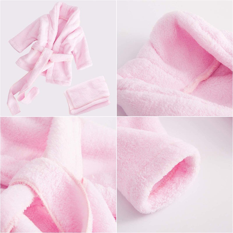 SPOKKI Newborn Photography Props Baby Girl 5 PCS Bathrobes Bath Towel Outfit with Slippers Cucumber Photo Props for Infant Boys Girls(0-6 Months) - Image 5
