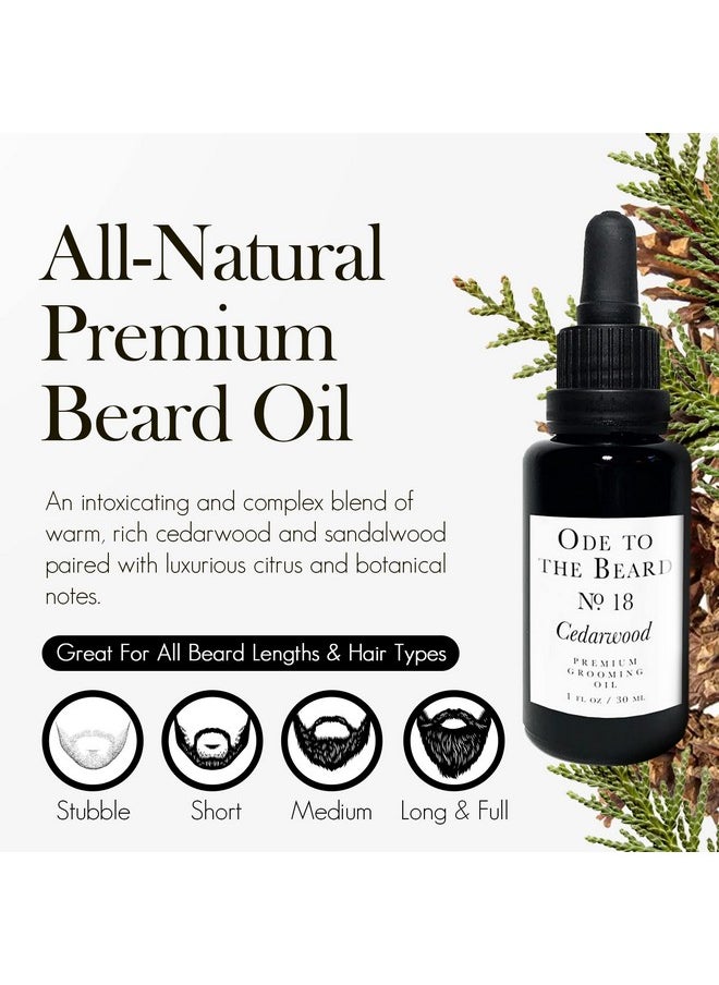 Vegan Mia Usda Organic Cedarscented Beard Oil For Men 3In1 Premium Grooming Oil With Argan Oil Jojoba And More For Beard Growth And Maintenanceode To The Beard Cedarwood Beard Oil 1 Fl Oz  - Image 3