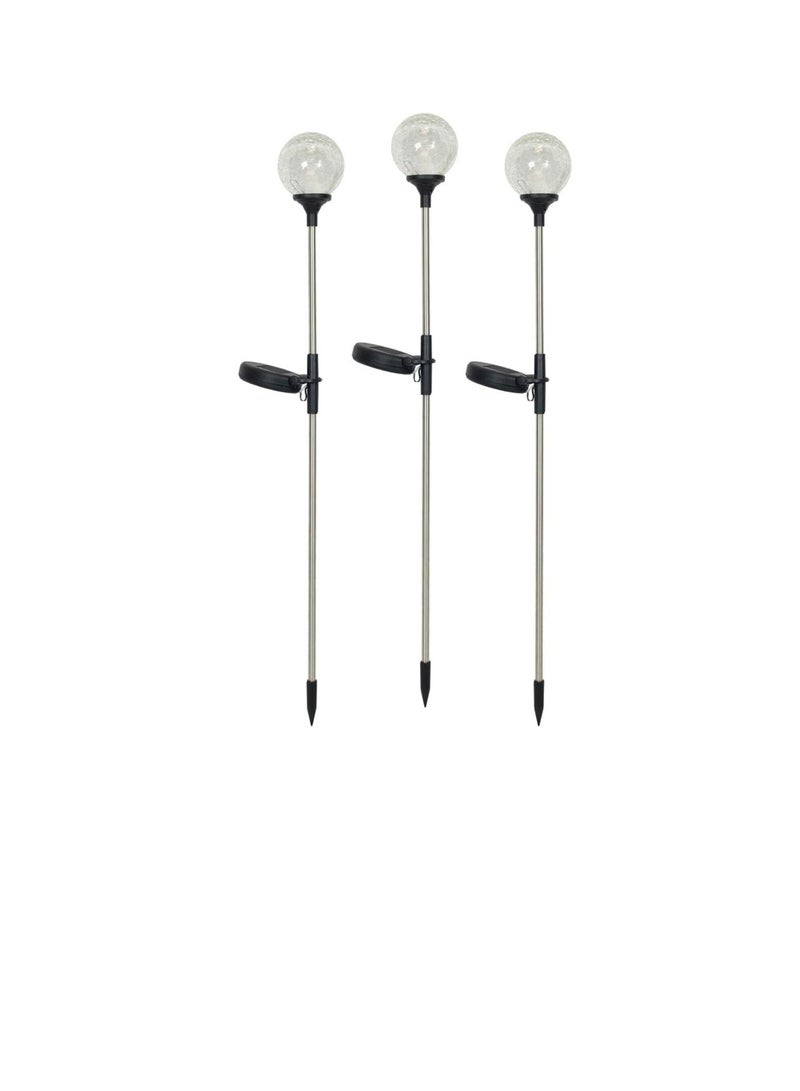 BLOOMING TIME 1 Set Of 2 Solar Lights-Optical Fiber Ball, Adjustable Lighting Type, Can Decorate Courtyard/Garden/Street  Warm Light - Image 1